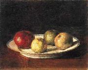 Henri Fantin-Latour A Plate of Apples, USA oil painting reproduction